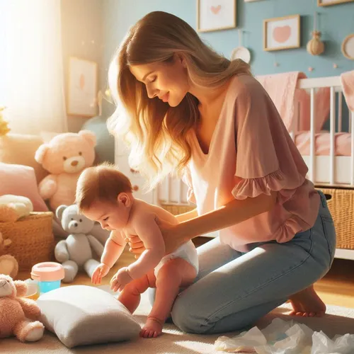 تمیز کردن و تعویض پوشک نوزاد