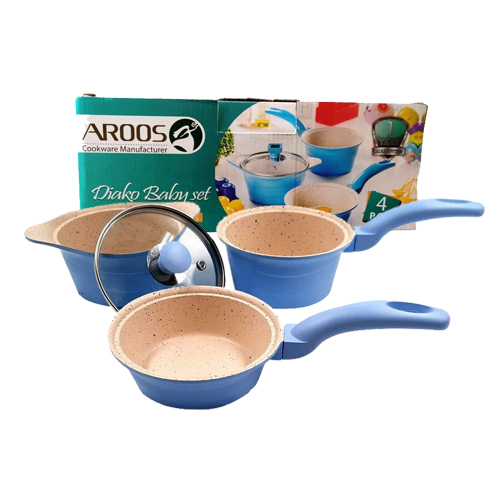 سرویس پخت وپز 4 پارچه کودک عروس مدل دیاکو